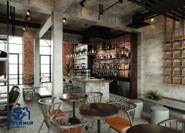 Jasa Kontraktor Renovasi Cafe Cikarang Konsep Industrial Cepat Balik Modal! Hemat Waktu