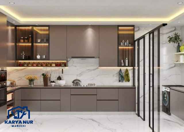 Inspirasi Kitchen PVC Letter L: Maksimalkan Sudut Sempit Jadi Luas area Matraman