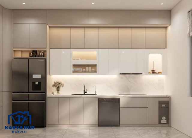 Viral 2026! Model Kitchen Set PVC Minimalis Rasa Hotel Bintang 5 area Kelapa Gading