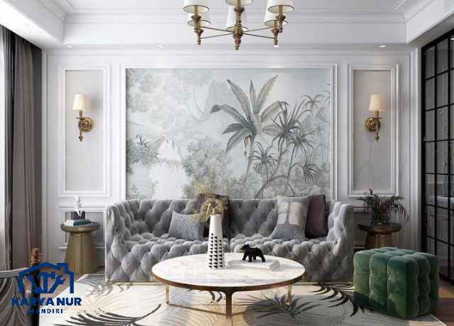 Pasang Wallpaper Custom Murah Desain Mewah Gratis Survey Cikarang Bekasi