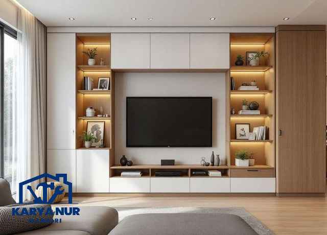 Backdrop TV minimalis Depok: Rahasia ruang tamu elegan