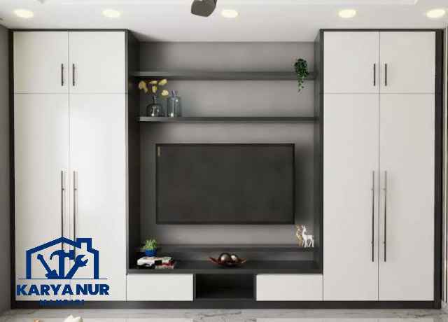 Custom lemari TV Tangerang untuk kamar tidur utama