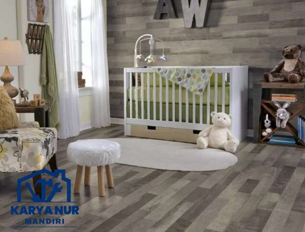 Jasa Vinyl Lantai Kamar Tidur Anak, Aman & Empuk Harapan Indah Bekasi