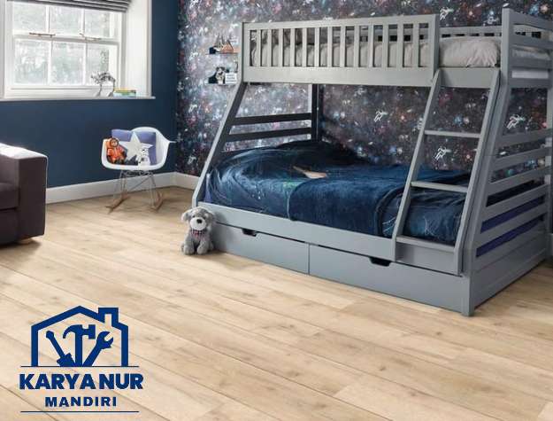 Jasa Vinyl Lantai Kamar Tidur Anak, Aman & Empuk Harapan Indah Bekasi