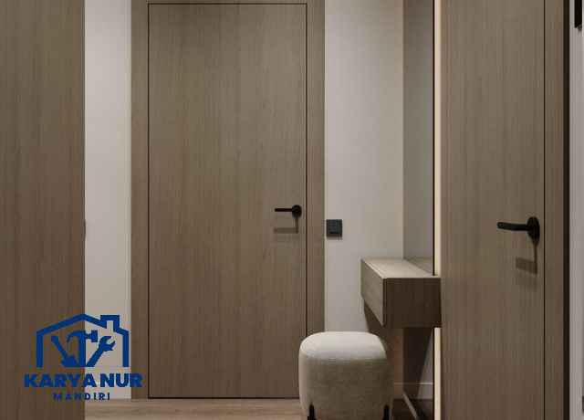 Model Pintu HPL Terbaru Bekasi Motif kayu Elegan Mewah