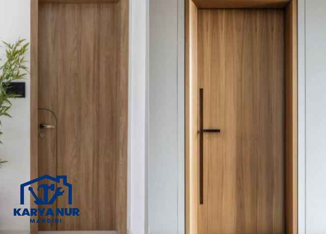 Model Pintu HPL Terbaru Bekasi Motif kayu Elegan Mewah