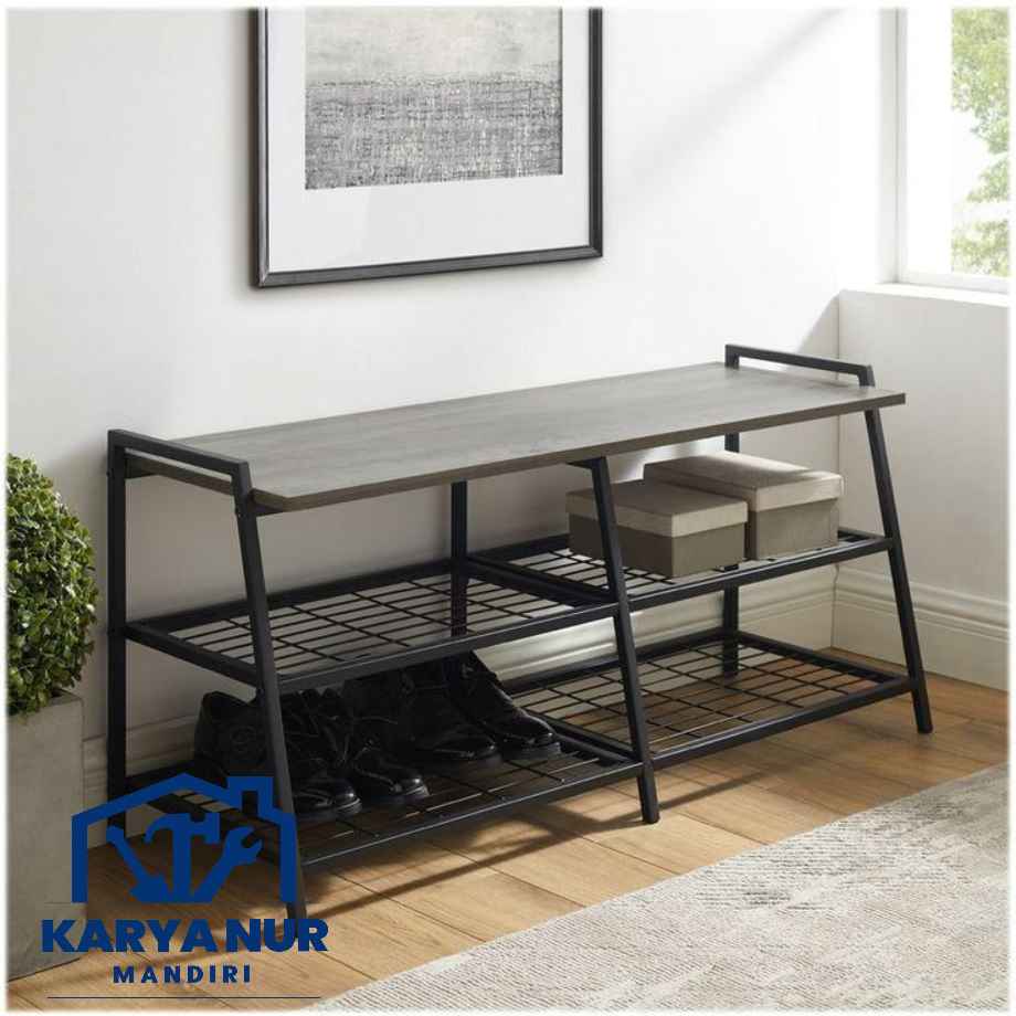 Rak Sepatu Besi Minimalis jakarta timur - Model Industrial