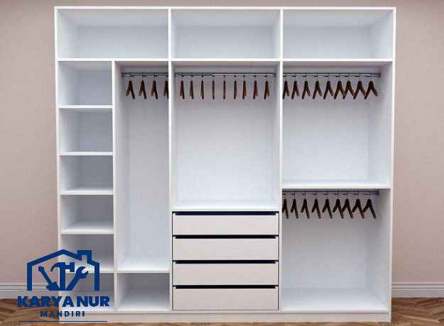 Model Lemari Kost 3x3 Multifungsi: Baju & Buku Rapi Sekejap