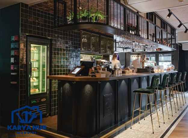 Jasa Custom Meja Bar Cafe Industrial Fungsional Rapi Area Bogor