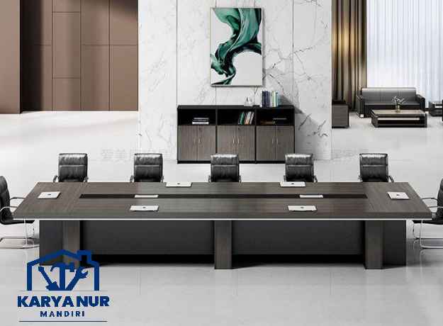 Custom meja meeting jakarta timur hpl tahan air & gores