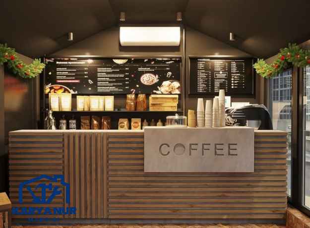 Custom Meja Kasir Cafe Minimalis Jakarta Unik Hemat Ruang