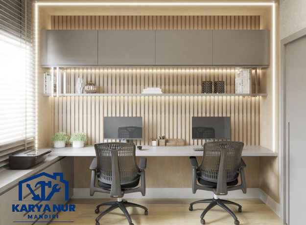 Bikin Custom Meja Komputer Minimalis Jakarta Setup 2 Monitor