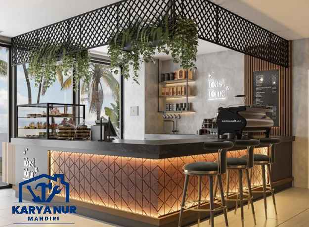 Custom meja bar cafe bekasi minimalis gratis ongkir