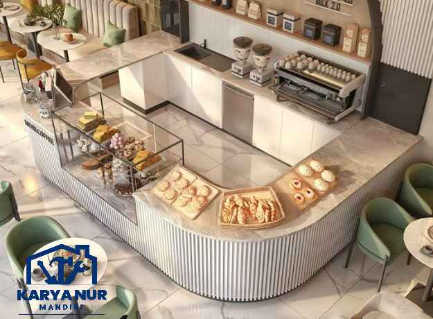 Custom meja bar cafe bekasi minimalis gratis ongkir