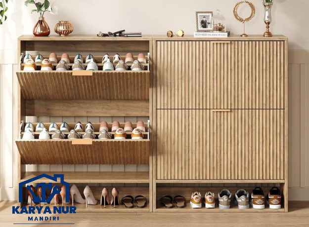 Vendor Jasa Rak Sepatu HPL Apartemen Studio Cepat Jadi