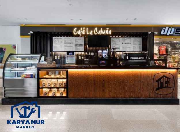 Promo meja barista minimalis hpl custom Gratis Ongkir