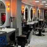 Harga custom meja barbershop minimalis + wastafel area Bekasi