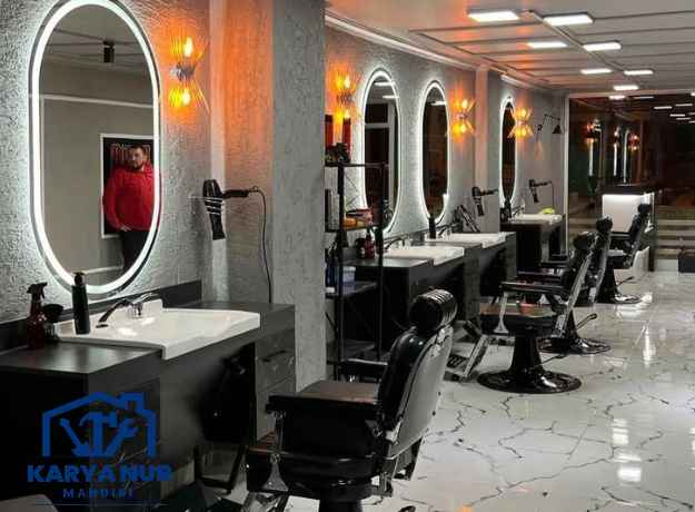 Harga custom meja barbershop minimalis + wastafel area Bekasi