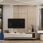 Backdrop TV minimalis Tangerang bebas desain sesuai kemauan