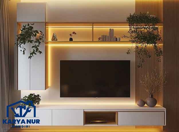 Backdrop tv minimalis Cikarang solusi rumah aesthetic tanpa menguras dompet