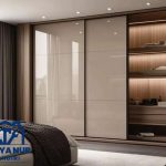 Lemari pakaian custom Tangerang pintu sliding murah dan mewah